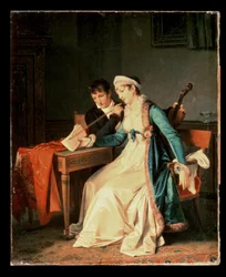 La lección de música, 1790
